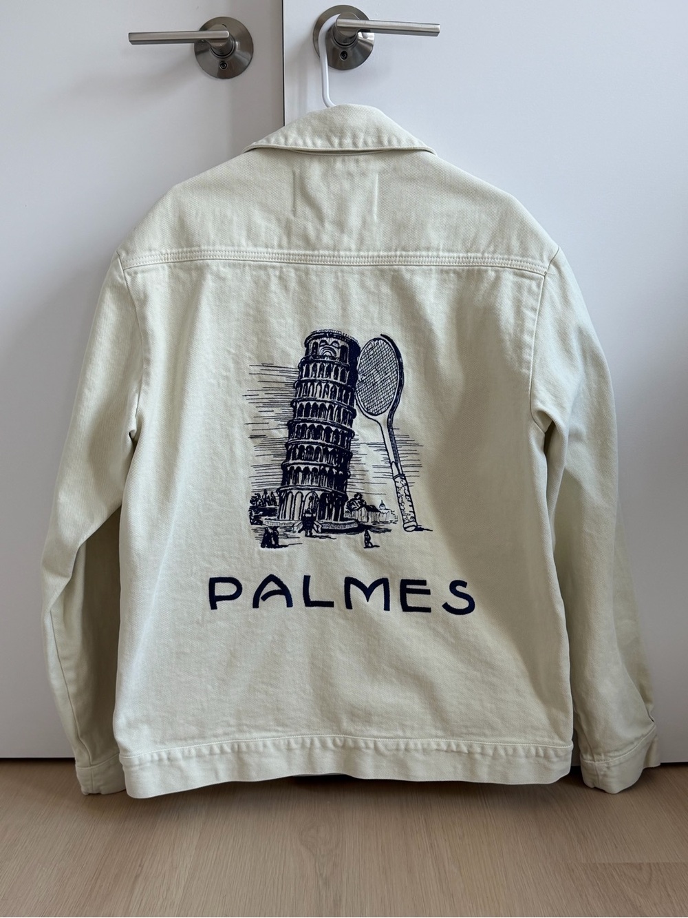 Cream Cotton Zip Jacket - Men's